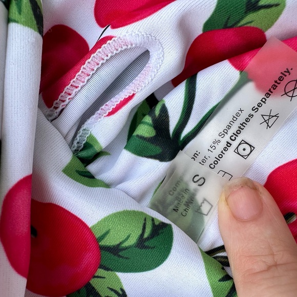 Like New Cherry 🍒 Bikini Size Small swimsuit set - Picture 2 of 9